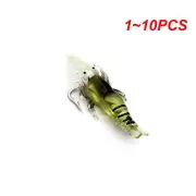 1~10PCS Bionic Bionic Bait Luminous Freshwater Sea Fishing Soft Baits Lifelike F