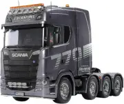 TAMIYA 1/14 RC No.76 SCANIA 770 S 8x4/4 GUNMETAL PAINTED BODY Assembly Kit 56376