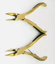 Revlon Stainless Steel Cuticle Nipper Scissor Golden Lot Of 2 NWOB
