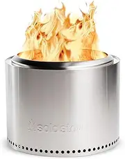 Solo Stove Bonfire 2.0, Smokeless Fire Pit | Wood Burning Fireplaces with Removable Ash Pan, Portable Outdoor Firepit - Ideal for Camping, Stainless Steel, H: 36 cm x Dia: 48.5 cm, 10.5 kgs