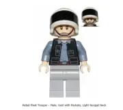 LEGO Minifigures Rebel Fleet Trooper Male Vest with Pockets, Light Nougat Inv 7