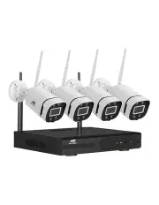 UL-tech 3MP Wireless CCTV Security System 8 Channel 4 Camera in White