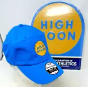 High Noon Hard Seltzer Blue Adjustable Imperial Hat New UW Dawgs with Metal sign