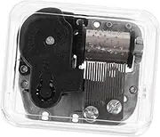 Zerodeko 1Pc Transparent Acrylic Musical Box Movement DIY Windup Mechanism for Custom Music Boxes Easy Setup for Crafting and Gifting