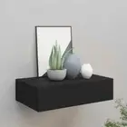 Wall Mount Drawer Shelf Floating Storage Rack Organiser With Elegant Charm Black