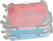 [GAXIRE] 2pcs Mini Luggage Makeup Cases Durable Plastic Lash Organizer with Realistic Design for Eyelash Storage Cosmetics and Luggage Lightweight and Versatile Packing