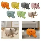 Small Elephant Stool Animal Stool Comfortable Sofa Bench Footstool for Entryway