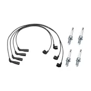 Bosch Ignition Leads + 4 x Denso Iridium TT Spark Plugs for Toyota Hilux RZN147