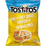 4 Bags Tostitos Restaurant Style Hint of Spicy Queso 275g Canada FRESH DELICIOUS