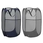 2 Pack Pop Up Collapsible Laundry Baskets, Foldable Mesh Popup Laundry Hamper...