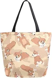Chic Pattern Print Big Handle Bag Extra Large Shoulder Tote Bag for Beach Travel Weekender Gym Grocery Shopping