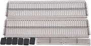 AIMALL 3sets Adjustable Drawer Storage Dividers Retractable Plastic Partition Board for Underwear Socks Office Supplies Organizer, 10.82-20.07in Expandable Length