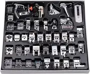 Generic 42 Pcs Sewing Machine Presser Feet Set, Professional Sewing Crafting Presser Foot Feet for Janome Brother Singer Sewing Machine Parts & Accessories, Blind Stitch Darning Presser Feet Kit