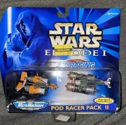 star wars micro machines Pod Racer Pack 2 set Hasbro Galoob 1998 Sealed Vintage