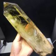 2.61LB Natural Citrine Quartz Both Obelisk Crystal Tower Point Reiki Healing Gem