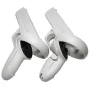For oculus quest 2 vr 1 set vr controller handle sturdy shooting handle holder virtual reality headset game accessory White