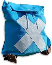 [Diiarin] One Piece Tony Tony Chopper Blue Canvas Backpack & Cosplay Costume Set, School Shoulder Bag for Anime Conventions, Blue, Regular, Cute