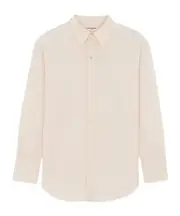 Saint Laurent Oversized Buttoned Shirt One size chalk color