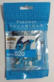 Nanoblock 20433 Vaporeon Pokemon Nanoblock Kit NEW Sealed