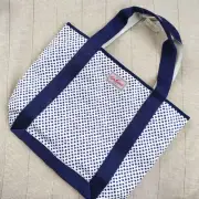 m730 CathKidston Spotti Dotti Tote Bag Blue White Sparkle Polyester New Unused