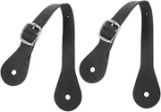 GOOHOCHY 2pcs Equestrian Spur Straps for Horse Riding Stylish Cowboy Boot Straps Comfortable Fit for Training and Competitions Elegant Design for