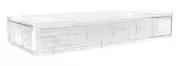 STACKABLE ORGANISER 13.5x28.2x4.8cm 15-Compartments Deep, Crystal Clear