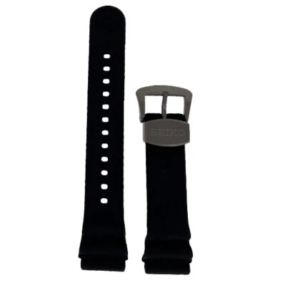 Seiko SRPB55 Samurai Black Watch Band Black Buckle 4R35-01X0 R02F011N9