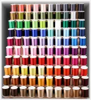 100 LARGE POLY MACHINE EMBROIDERY THREADS for BROTHER
