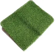 Milisten 1Pc Welcome Non Skid Door Mat Artificial Turf Floor Mat for Use Dirt Scraper Moisture Absorbent TPR Backing for Safe Entry