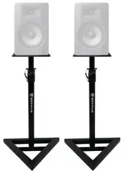 2 Rockville Adjustable Studio Monitor Speaker Stands For M-Audio BX8 D3 Monitors