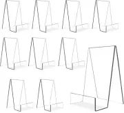 10Pcs Acrylic Display Stand Book, Plate, Phone, Tablet Retail Cookbook Holder US
