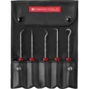 PB Swiss Tools PB 8685.Set PickTool, SwissGrip Handle, 5-Pcs Set In Roll-Up Case