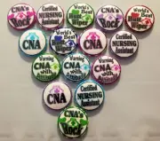 CNA Flatback Buttons, Crafts Cabachons Hairbows Pinbacks