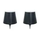 Wireless Bottle Lamp Rechargeable Touch Lamp for Restaurant & Bar (Black)