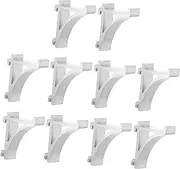 NOLITOY 10Pcs Freezer Shelf Clips Refrigerator Clamp Hooks Easy Install Support Brace for Fridge Storage Sturdy Design for Deep Freezer and Cooler Shelves