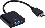 hsy HDMI to VGA Adapter,HD 1080P HDMI to VGA Adapter Converter Cable HDMI Male to VGA Famale Digital Analog Converter for Tablet Laptop PC TV (Black)