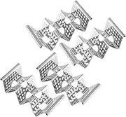 Ciieeo 4pcs Shape Stainless Steel Taco Holders and Compact Taco Racks for Easy Serving Food Store Supplies