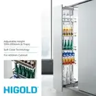 Diamond Pull Out Pantry Unit - 400mm Cabinet - Adjustable Height - 6 Trays