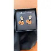 Disney X Baublebar Mickey Mouse Pumpkin Halloween Dangle Post Earring New In Box