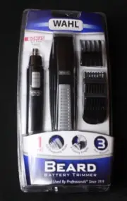 Wahl Beard Cordless Battery Powered Trimmer Kit with Ear Nose Hair Trimmer - New