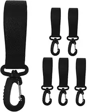 Toddmomy 6pcs Stroller Hanging Hooks Stroller Accessory for Diaper Bags Shopping Bags Keys Durable Lightweight Portable for Moms