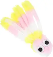 DINHEAROM Chew-Friendly Plush Octopus Toy Stuffed Animal for Small Pets Interactive Cat Dog Toy Soft Fun