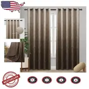 Ombre Gradient Blackout Curtains - Stylish Thermal Insulation, Set of 2 Panels