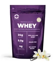 1KG - WHEY PROTEIN ISOLATE / CONCENTRATE GRASS-FED -VANILLA