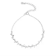 [Generic] Leaf Charm Bracelet&Bangle for Women Girl Wedding Jewellery