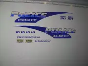 Ventnor City NJ Police Car Decals 1:64 two for one money