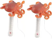 Yardwe 2pcs Pool Thermometer Water Thermometer Temperature Sensor Accurate Reading for Swimming Bathtub Fishpond