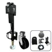 Black Jack MAXI Electric Trailer Jack Bundle with Harness kit & Jockey Wheel