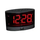 Extra Loud LED Alarm Clock for Heavy Sleepers Wireless Bed Shaker with 2 Alarms