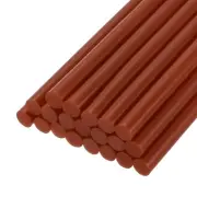 30pcs Mini Hot Glue Gun Sticks 4" x 0.28" for Glue Gun, Brown